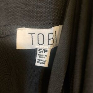 Tobi black wrap dress. Spaghetti straps.